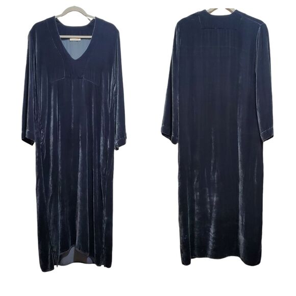 Vintage Giannetti Silk Blend Velvet Velour Dress Size 1 (0-6) USA - Picture 1 of 14